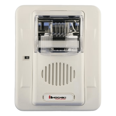 HEC3-12WW - Sirena Estrobo / 12 Vcd / Multi-Candela 15-75 cd / Montaje en Pared / 5"x4.5"x2.5" / UL 464 y UL 1971