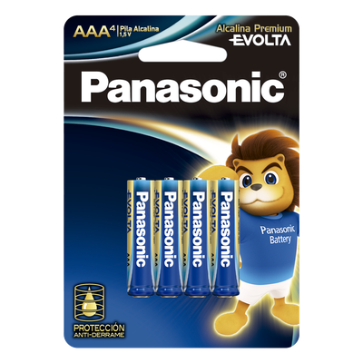 LR03EGL/4B - Batería Alcalina AAA / 1.5V / Zinc-Manganeso / No Recargable / Paquete 4 Unidades / -20°C a 55°C / 11 g