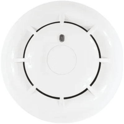 ID200 - Detector Térmico Convencional / 4 Modos de Detección A1R, A2S, B, BR / Umbral Fijo 58 °C o 72 °C / Certificación EN 54-5 / IP40 / Tecnología Versa++