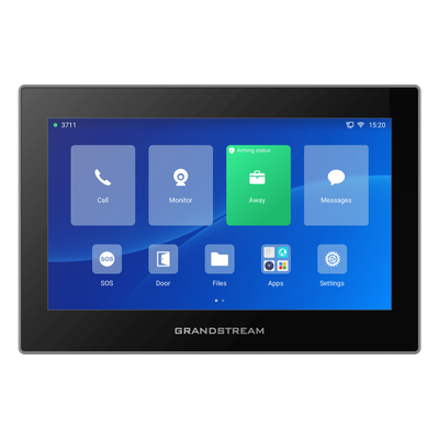 GSC-3575 - Estación de Intercomunicación SIP / Pantalla Táctil 7" HD / Wi-Fi 6 Dual-Band / Bluetooth 5.0 / 8 Canales de Alarma / Android 13