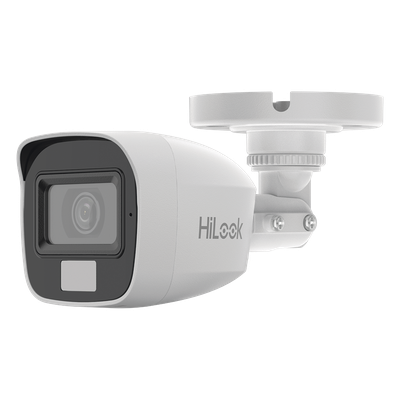 THC-B157-LMS - Cámara Bala TURBOHD / 3K Megapixel / Dual Light 20 m (65.6 ft) / Lente 2.8 mm / 105° de Visión / IP66 / Audio por Coaxitron / Multitecnología