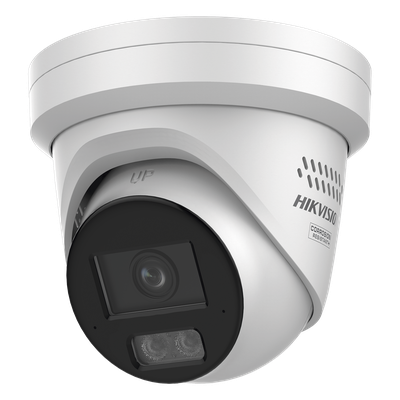 DS-2CD2367G3-LIS2UY/SRB - Turret IP / 6 Megapixel / Lente 2.8 mm / 98.4 ft IR + Luz Blanca / Audio Bidireccional / IP67 / Estrobo Azul y Rojo / WDR 130 dB / AcuSense 3.0 / Metal / NEMA 4X / AcuSeek