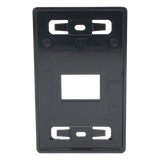 MX-FP-S-02-01 - Placa de Pared Modular / 2 Salidas / Compatible Z-MAX Blindados / Montaje Frontal-Trasero / Color Negro
