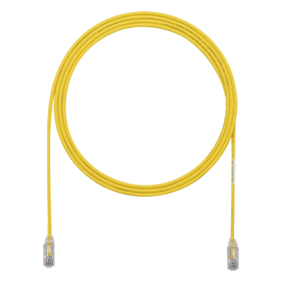 UTP28SP10YL - Cable de Parcheo Cat6 / UTP 28AWG / 3.05 m (10 pies) / Diámetro Reducido 3.8 mm / Amarillo