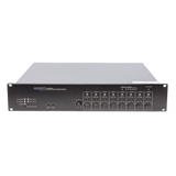SF-6200MS - Controlador de Extensión de Evacuación por Voz / 8 Zonas / 500W / 19 Unidades en Cascada / 6 Entradas de Audio / Monitoreo Automático de Bocinas