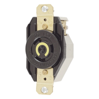 HUB-HBL2310 - Receptáculo Industrial de Media Vuelta / 20 A / 125 V CA / 2 Polos 3 Hilos / NEMA L5-20R / 3.28" x 1.70" x 1.31" (83.3 x 43.2 x 33.3 mm)