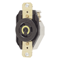 HUB-HBL2310 - Receptáculo Industrial de Media Vuelta / 20 A / 125 V CA / 2 Polos 3 Hilos / NEMA L5-20R / 3.28" x 1.70" x 1.31" (83.3 x 43.2 x 33.3 mm)