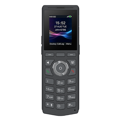W610D - Teléfono DECT Inalámbrico / Pantalla a Color / Bluetooth 5.0 / 4 Cuentas SIP / Resistente a Caídas de 1.8 m (5.9 ft) / Batería 1900 mAh