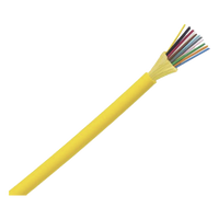 FSDP912Y - Cable de Fibra Óptica / 12 Hilos / Monomodo OS2 9/125 / Interior / Tight Buffer 900μm / OFNP Plenum / No Conductiva / Precio Por Metro (3.28 Pies)