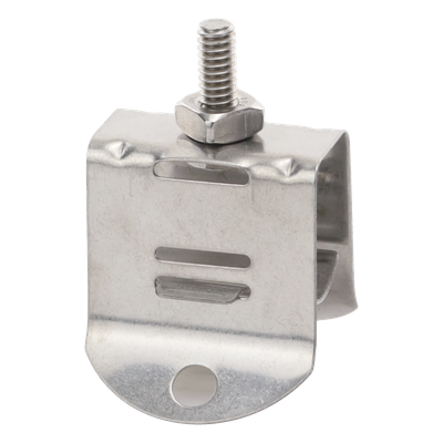 STBH12 - Sujetador de Cable Coaxial / Doble Click / 1/2 Pulgada / Paquete 10 Piezas