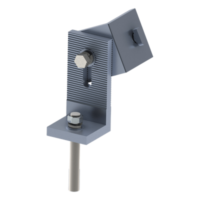 EPL-FFNT-03AL - Soporte L para Riel / Techo de Concreto / Aluminio Anodizado / 40x40x90 mm / Tornillo 30 mm Incluido