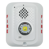P2WLED - Sirena con Estrobo LED / Montaje en Pared / 2 Hilos / Candela Seleccionable 15-185 cd / Compatible SpectrAlert