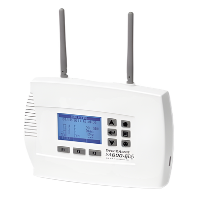 EA800-IP - Monitor IP de temperatura de 8 zonas para condiciones críticas y extremas, soporta 4 cableadas y 4 inalámbricas.