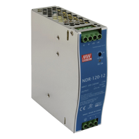 NDR-120-12 - Fuente de poder industrial / 120 W / 12 Vcc / 10 A / Entrada 90~264 VCA / Riel DIN / 1.57 x 4.93 x 4.47 in