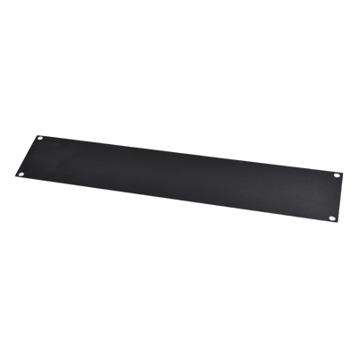 STF-2U - Tapa Ciega / Rack 19in / 2UR / Acero Cal. 14 / Pintura Electroestática Negra / 0.7 kg
