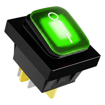 APB-03121-G - Interruptor Industrial / LED Verde / IP65 / NO-COM-NC / -40°C a 125°C / 30A / 38 x 28 x 29.5 mm