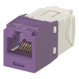 CJ688TGVL - Conector Jack RJ45 / Categoría 6 / 8P8C / Sin herramienta de impacto / Violeta / -10°C a 65°C