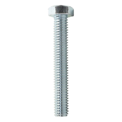 CH-TCH-9-63 - Tornillo cabeza hexagonal / 3/8" x 2 1/2" (9.5 mm x 63.5 mm) / Acero alta resistencia / Rosca métrica / Acabado galvanizado anticorrosión