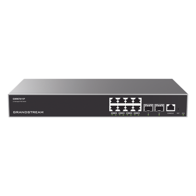 GWN7811P - Grandstream Networks GWN7811P dispositivo de redes Gestionado L3 Gigabit Ethernet (10/100/1000) Energía sobre Ethernet (PoE) Gris