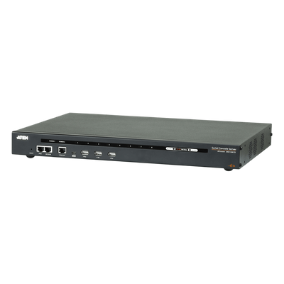 SN0108CO - Servidor de consola serie por IP / 8 puertos / Redundancia de alimentación y red / TLS 1.2 / RSA 2048 bits