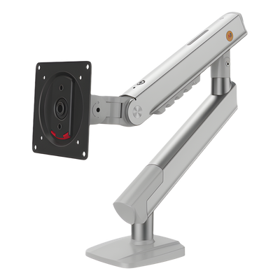 A5-XSNB - Brazo Ergonómico para Monitor / Soporte 17" a 32" / VESA 75x75 y 100x100 mm / Carga 2-7 kg (4.4-15.4 lbs) / Ajuste de Tensión / Rotación ±90° / Altura 419 mm (16.5") / Color Blanco