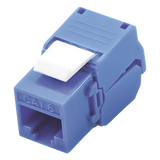 LP-KJ-610-TTBU - Módulo Jack Keystone / Cat6 / U/UTP / Toolless / Terminación 180° / RJ45 / Color Azul