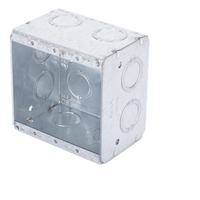 HUB-691 - Caja Multigang / 2 Gangs / 2.5 in (6.35 cm) Profundidad / 12 Entradas 1/2-3/4 in (1.27-1.91 cm)