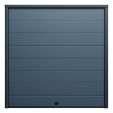 APDOOR-188L - Puerta de Garage / Estilo Americano / 18x8 pies / Aislada / Acabado Deluxe / Línea Central / Color Gris
