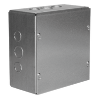 HUB-SC-1212-04G - Caja de Conexiones / Acero Galvanizado / 12 x 12 x 4.188 in / 6 Entradas Laterales-Finales / UL Listed