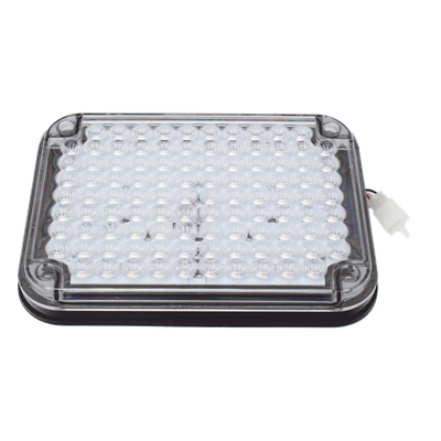 XLTE515RW - Luz de Advertencia LED / 104 LED de Alta Intensidad / 9x7" / Bicolor Rojo/Claro / 12 VCC / 10 Modos de Destello / Mica de Policarbonato