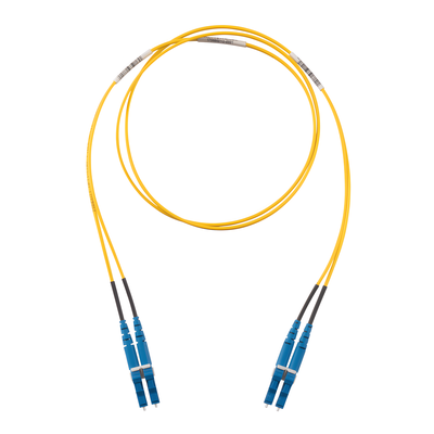 F92ERLNLNSNM025 - Jumper de Fibra Óptica / Monomodo 9/125 OS2 / LC-LC Dúplex / OFNR Riser / 25 m (82.02 pies) / Amarillo