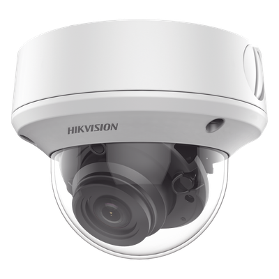 DS-2CE5AH0T-VPIT3ZE(C) - Domo TURBOHD / 5 MP / Lente Motorizado 2.7-13.5 mm / IR EXIR 40 m / IK10 / IP67 / dWDR / 131 pies
