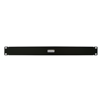 TH-TAP-FR-1UR - Panel ciego para rack / 1UR / 19in / Acero calibre 18 / Acabado negro semi-mate