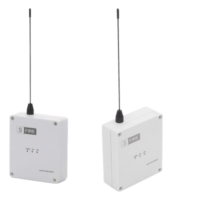 SFLORAKITDC - Kit Inalámbrico de Largo Alcance / Transmisor 12Vcc + Receptor 2 Salidas / 2,500 m (8,202 ft) / 433.92 MHz / Contacto Seco / -20°C a +80°C