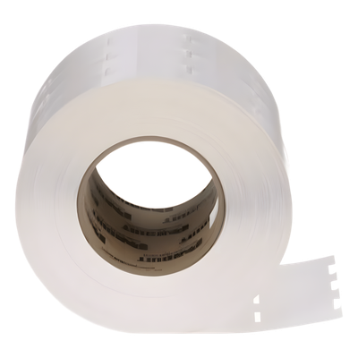 S100X150VATY - Etiqueta Autolaminable / Transferencia Térmica / Vinilo / 1.5x1" (38.1x25.4 mm) / 10-6 AWG / -40°C a 66°C