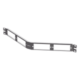 CFAPPBL1A - Patch Panel de Fibra Óptica, Para 4 Placas Acopladras FAP o FMP, Angulado, Color Negro, 1UR