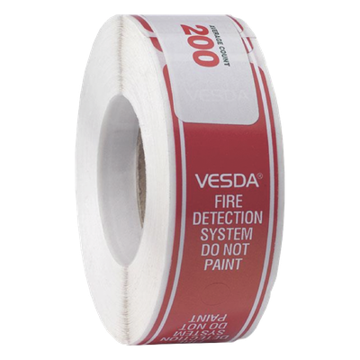 E700-SP-DCL - Etiqueta de Punto de Muestreo / Estilo Envolvente / 200 Unidades / Material Industrial / Superficies Planas