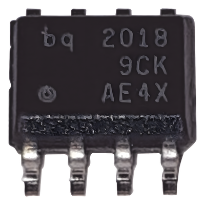 296-2221-5-ND - Circuito Integrado BQ2018SN-E1 para Monitor de Baterías, SOIC-8 en ANALIZADOR III.