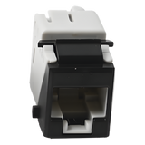U6-K01NS - Jack Keystone Cat6 UTP / Terminación 110 / Diseño Lineal / Color Negro / -10 a 60 °C / UL 94 V-0