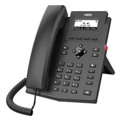 X301W - Teléfono IP / 2 Líneas SIP / Wi-Fi 802.11b/g/n Dual Band / Pantalla LCD 2.3" / Códec Opus / Conferencia 6 Vías / Puertos 10/100M