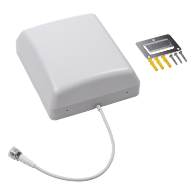 311-243 - Antena Tipo Panel Multibanda 600-960 MHz/ 1425-4700 MHz. Para interior. Especial para amplificadores y dispositivos celulares Multi-tecnología.