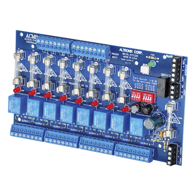 ACM8 - Tarjeta de Control de Acceso / 8 Entradas / 8 Salidas Protegidas / 12-24 Vcd / Contactos Secos Tipo C / Interfaz FACP