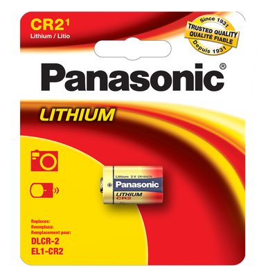 CR2PA - Batería de Litio No Recargable / 3 Vcc / 850 mAh / Corriente de Descarga 20 mA / -40°C a +70°C / Diseño Espiral Alta Descarga