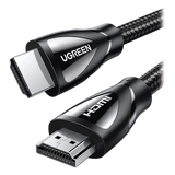 80405 - Cable HDMI 2.1 de Nylon Trenzado / 5 Metros (16.40 Pies) / 8K@60Hz/4K@120Hz / 48 Gbps / eARC / HDR10+ / VRR / ALLM / Dolby Atmos/Vision