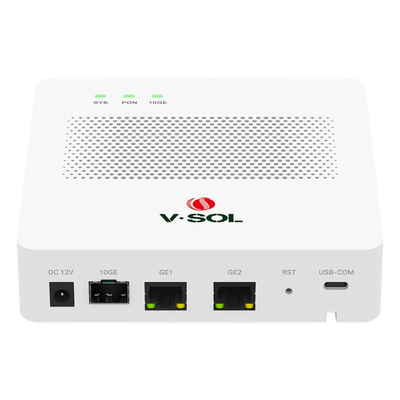 V1600GS-R - Mini OLT / 1 Puerto GPON SC/UPC / 3 Puertos Uplink / Hasta 64 ONUs / 20 km / 5.5 x 5.5 x 1.4 in