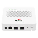 V1600GS-R - Mini OLT / 1 Puerto GPON SC/UPC / 3 Puertos Uplink / Hasta 64 ONUs / 20 km / 5.5 x 5.5 x 1.4 in