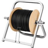 LP-SCR - Soporte Desenrollador de Cable / Capacidad 80 kg (176.4 lb) / Acero Reforzado Anti-óxido / Plegable Sin Herramientas / Fibra Óptica Drop y Cables de Red