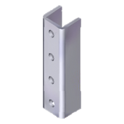 ANC-HH01 - Cople para Unicanal / 4 Perforaciones / 4 x 4 cm / Acero Pregalvanizado / 1.57 x 1.57 pulg