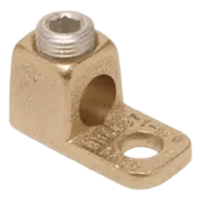 HUB-KA4C - Terminal de Cobre / Calibre 14 - 4 AWG / Tornillo 1/4" / Torque 45 lb-in / Sin Recubrimiento