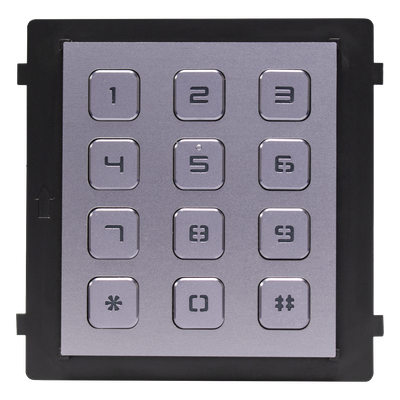 DS-KD-KP - Módulo de Teclado para Frente de Calle / Apertura por Código / Llamada a Monitor / IP65 / Aluminio / -40 °C a +55 °C (-40 °F a 131 °F)